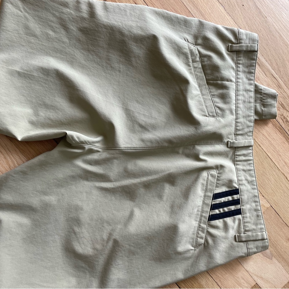 adidas Tan Chinos with Relaxed Fit and Lightweight Fabric